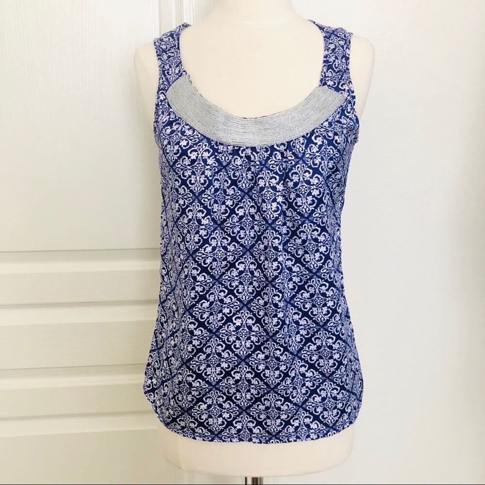 Gap Factory print tank with metallic trim